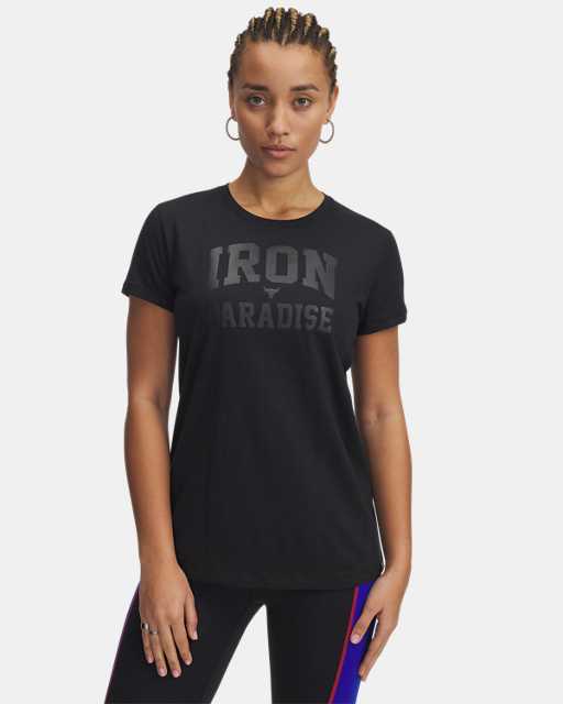 Project Rock Iron Paradise Women's Short Sleeve | Under Armour Project Rock Iron Paradise Women's Short Sleeve | Under Armour